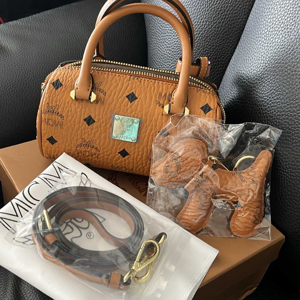 MCM mini BOSTON BAG IN VISETOS - Picture 7 of 7